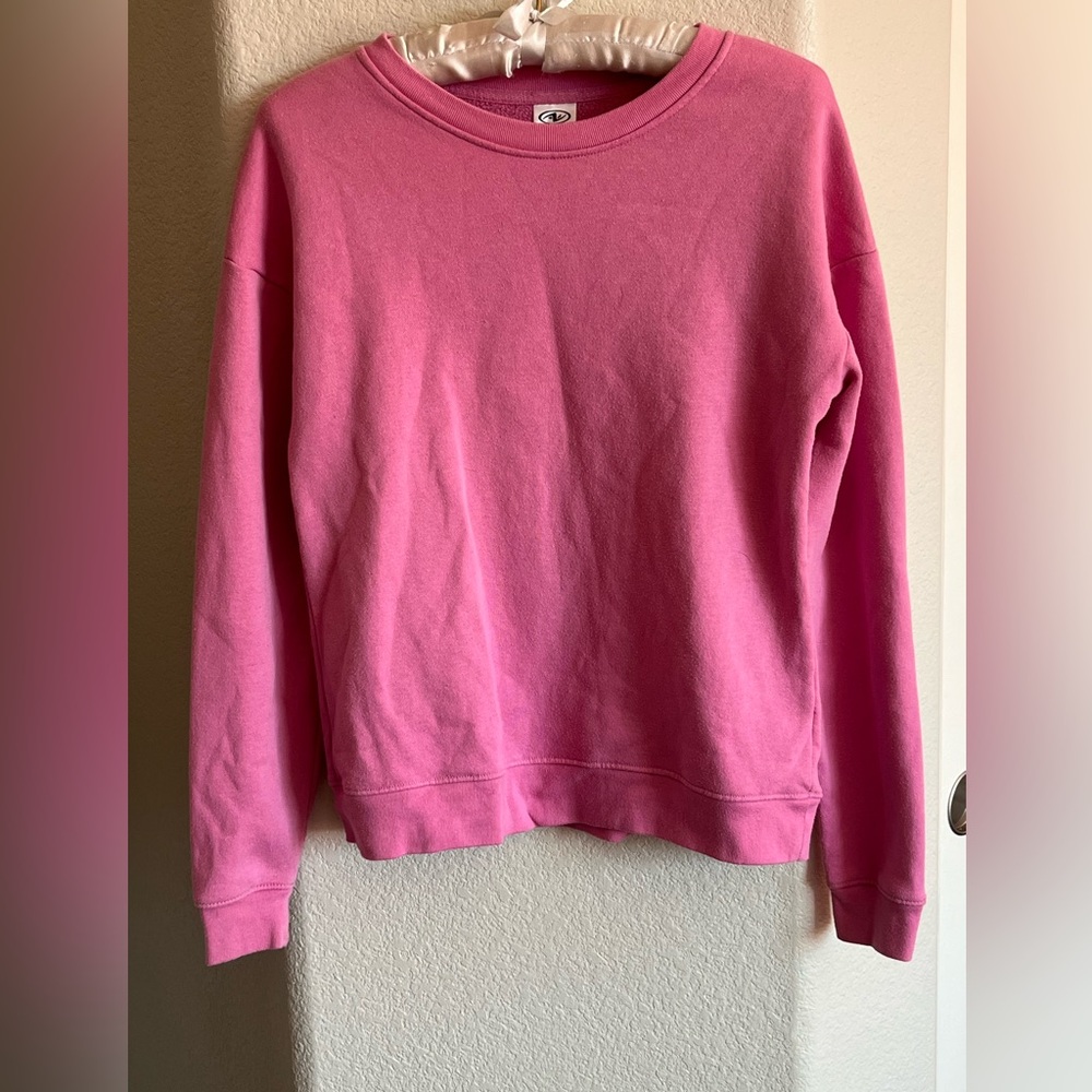 Athletic Works Kids' Pink Crew Neck Sweatshirt